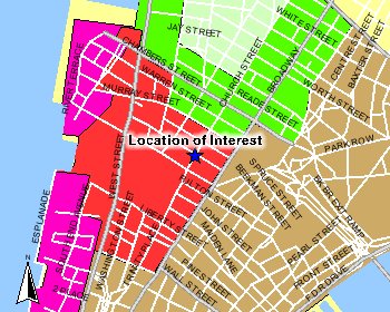 Image Obtained from Emergency Management Online Locator System - Transportation and Public Access